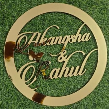 Customized Acrylic Name Round