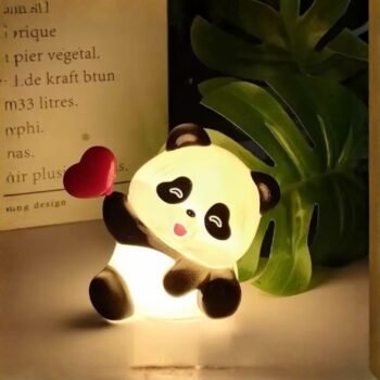 Mini Pands with Heart Night Lamp
